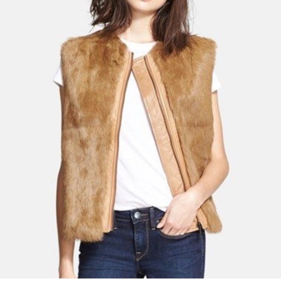 Vince Rabbit Fur Vest NWOT - Picture 1 of 6